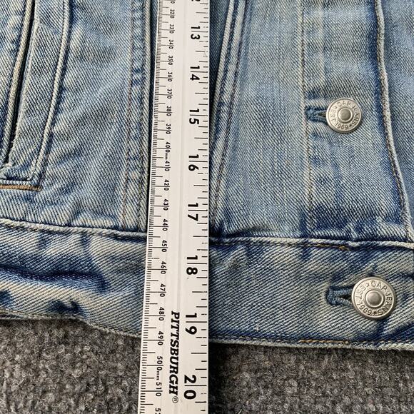 GAP Jean Jacket Women’s Small Blue Denim Light Wash Y2K Vintage - Picture 8 of 11
